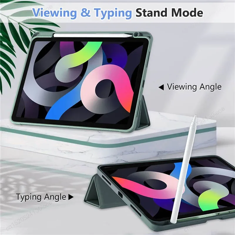 Magnetic Pencil Holder Case with Cover for iPad Pro, iPad Air, and iPad Models
