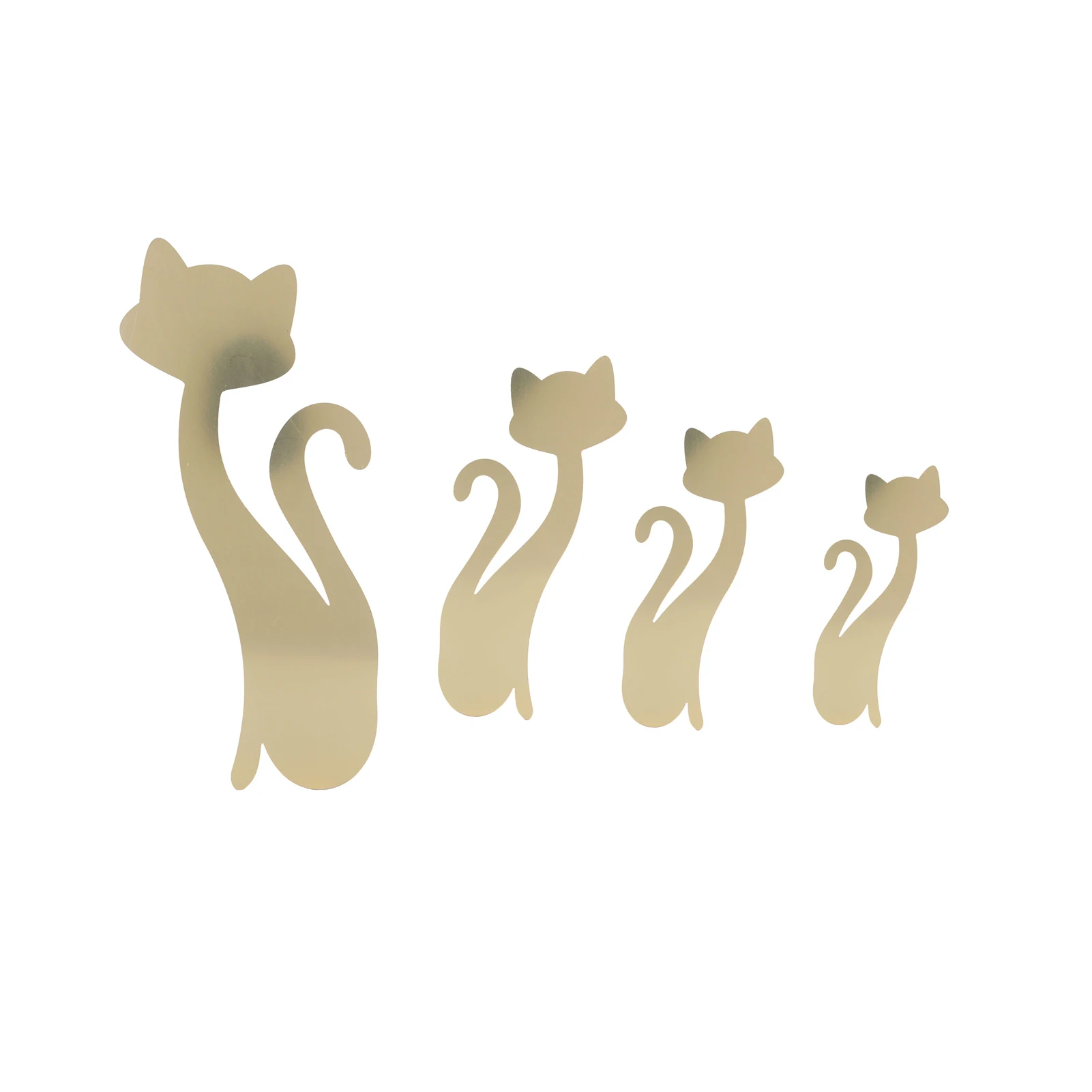 Cat Acrylic Mirror Wall Stickers For Kids Room Home Decor Acrylic Cat Decals Mural Mirrored Decorative Sticker