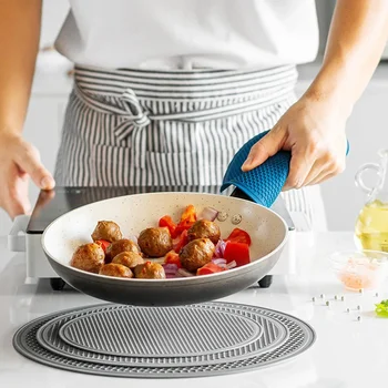 3-Piece Silicone Microwave Mat Set 4