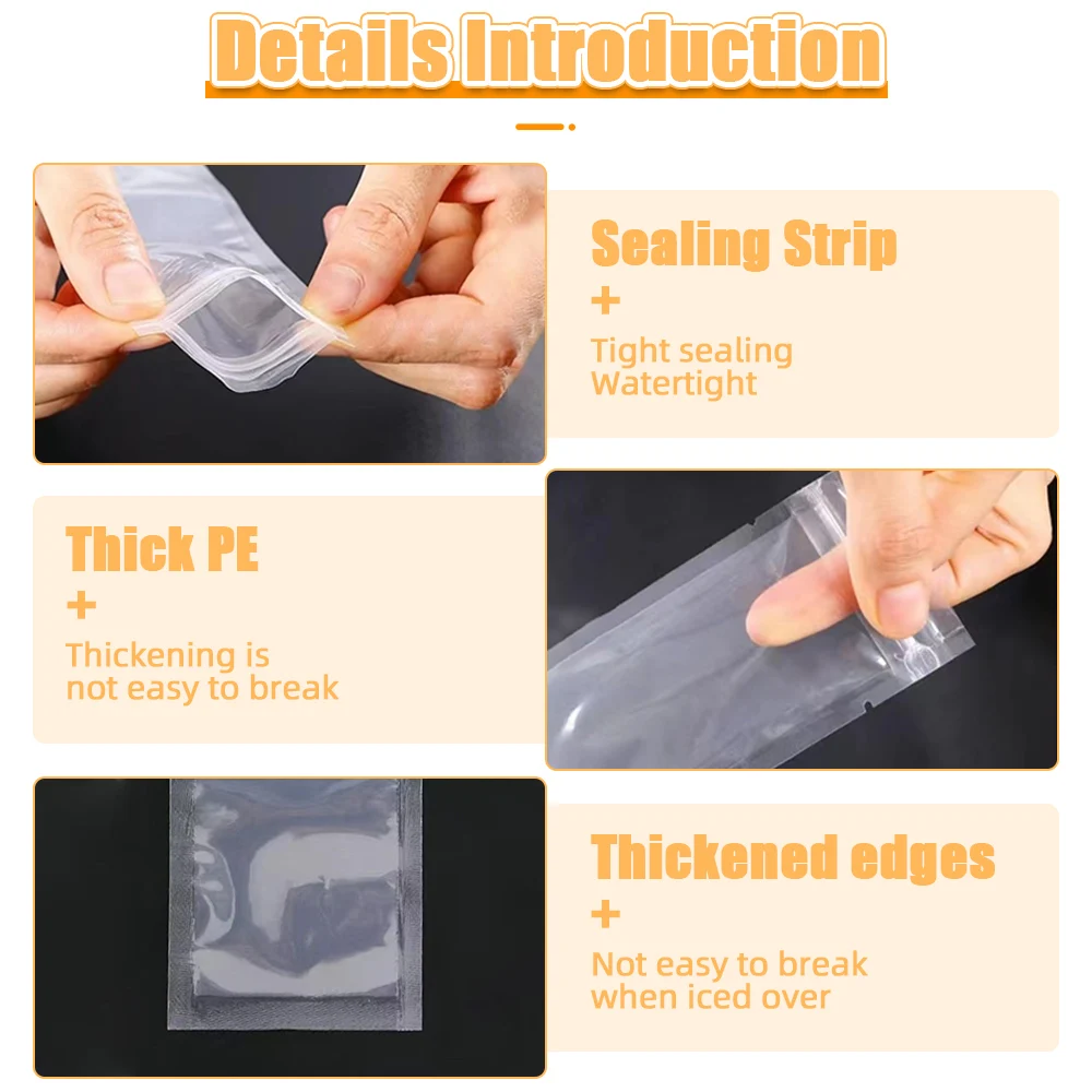 Ice Cream Bag Disposable Transparent Popsicle Juice Yogurt Chocolate Kitchen Accessories Cool Summer