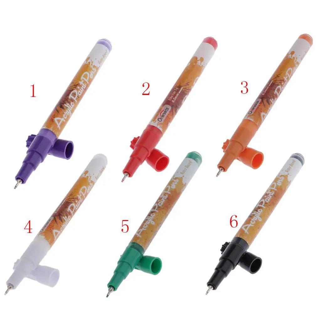 Markers 0.5mm Acrylic Marker Pens Black Paper Painting