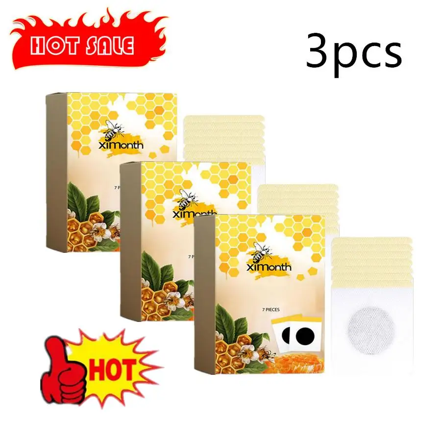 

3PCS Bee Patch, Belly Patch, Bee Lymphatic Drainage Women Body Slimming Patches, Navel Sticker, Sweatproof 7Pcs