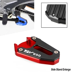Kickstand Side Stand Enlarge Extension Support Plate For SUZUKI SV650X 2018-2022 SV650 SV 650 2015-2022 SFV650 SFV 650 Gladius