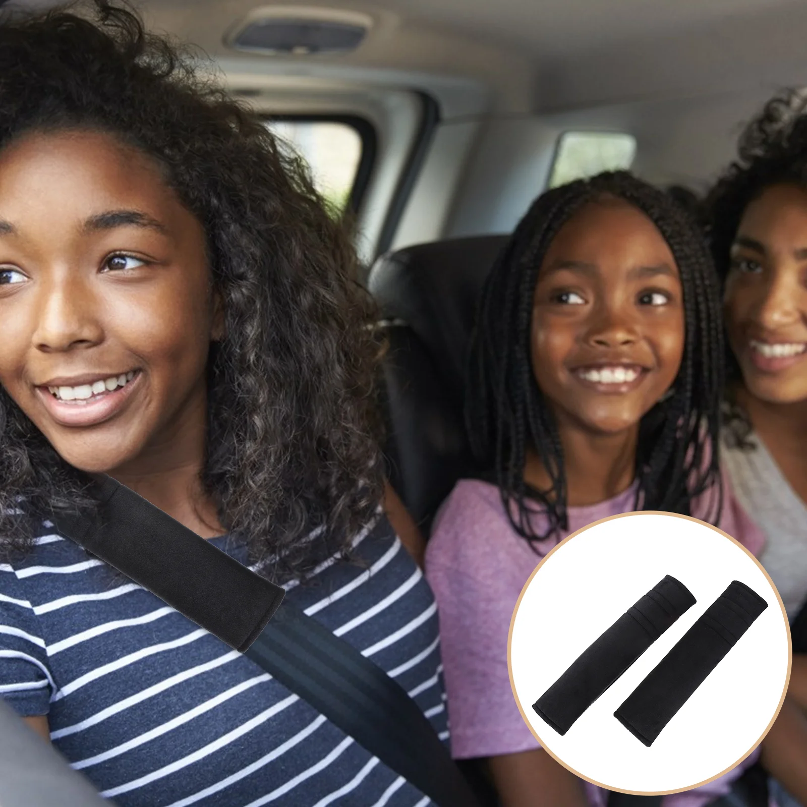 

Seat Belt Shoulder Pads Safety Protectors Covers Car Seatbelt Cushion Protection Plush