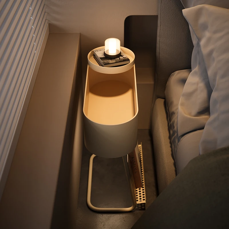 Luxury Designer Ultra-Slim Bedside Cabinet Space-Saving Nightstand with Hidden Storage & Multi-Functional Coffee Table
