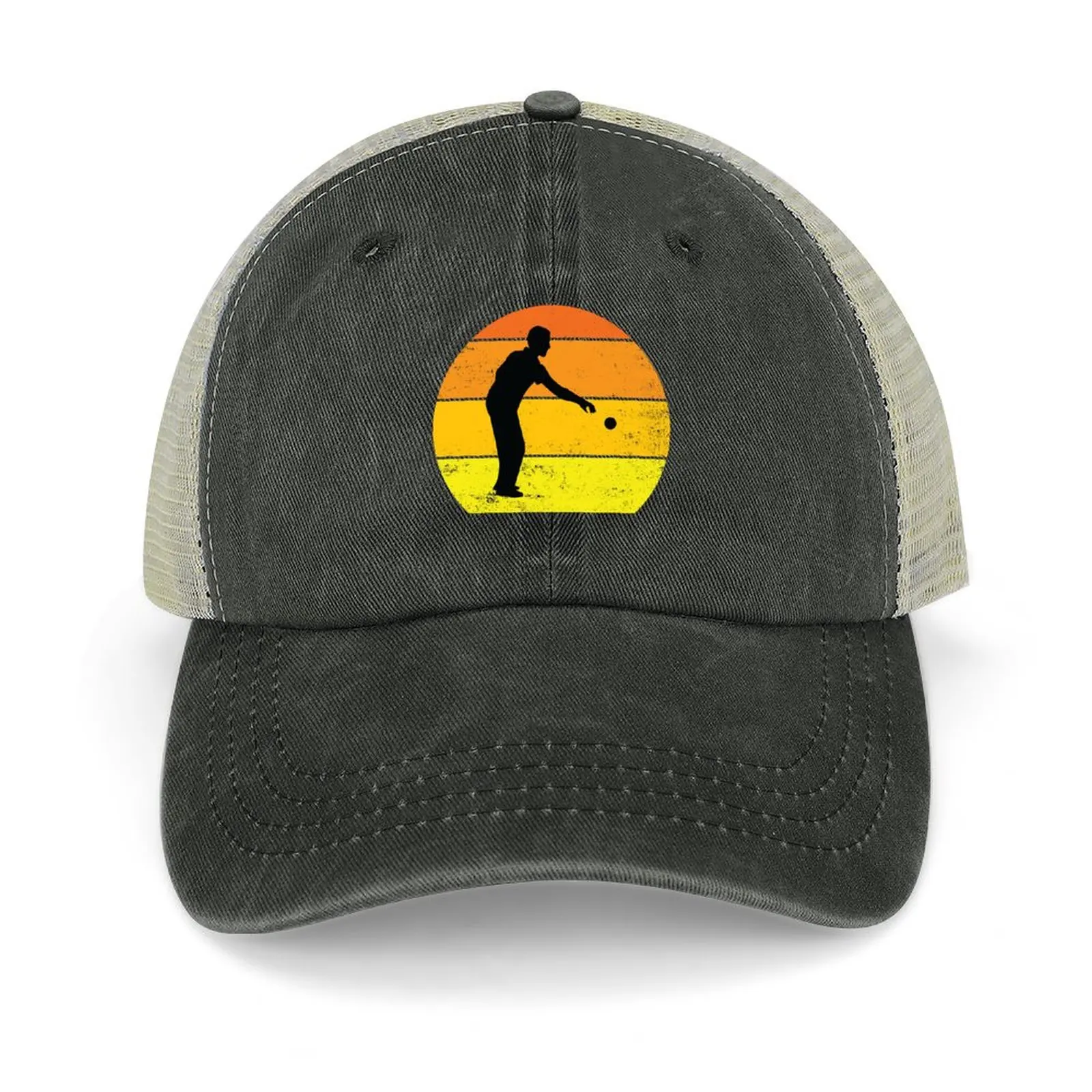 Retro Vintage Petanque, Divertente Petanque, Petanque Boule Bocce Player Divertente Dicendo Cappello Da Cowboy Cappello Di Lusso Cappello Firmato Uomo