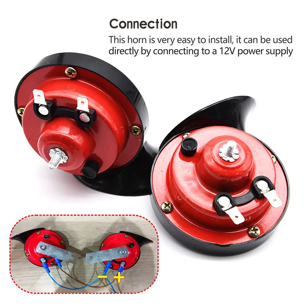 Waterproof Car Horn 300db Loud Horn For Suv Trucks Boat Train 12V Snail Air Loud Pressure Speakers Motorcycle waterproof horn