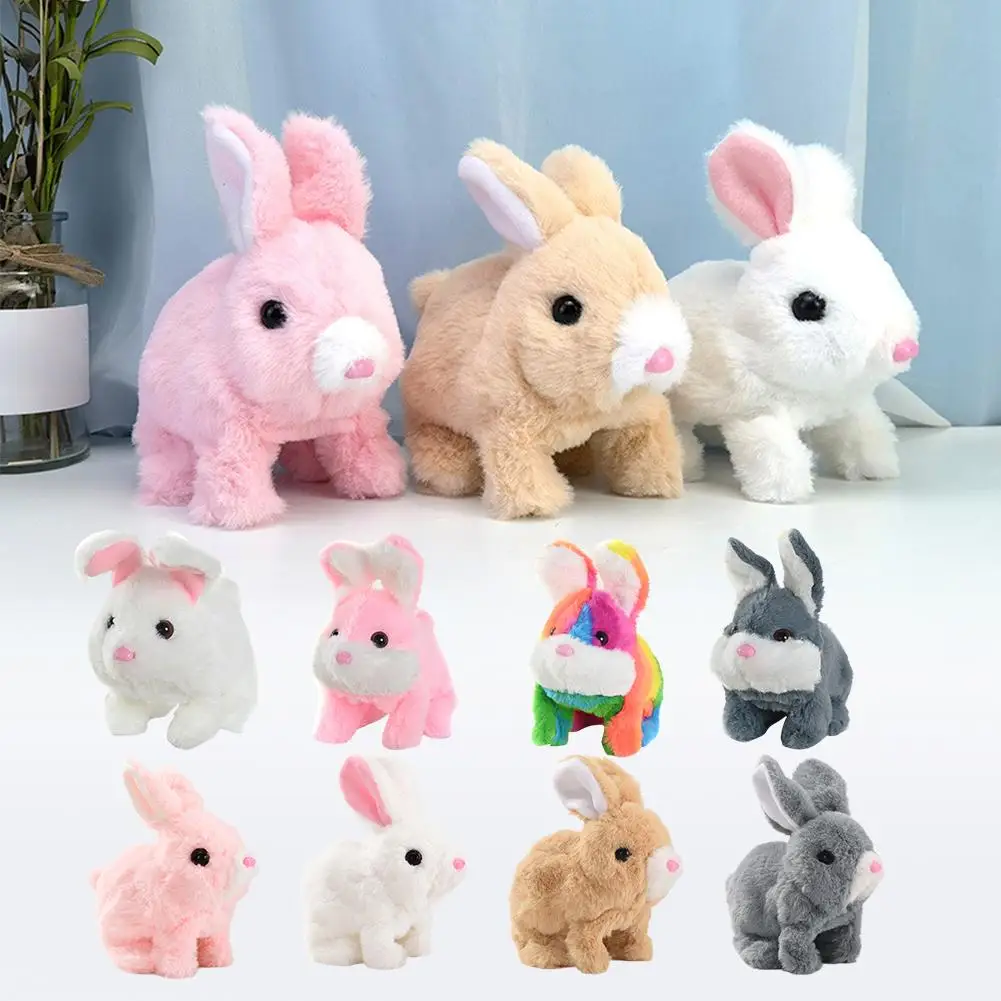 Puppy Rabbit Toy Walking Talking Plush Electric Music Toy Novelty Plush Children's Gifts-My Realistic Bunny Universal