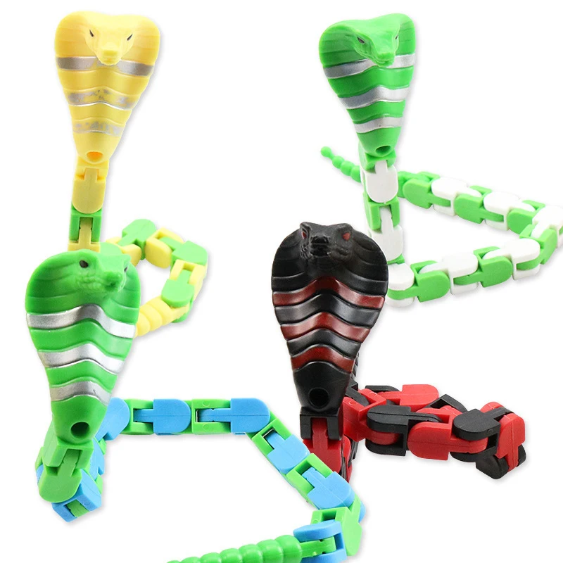 Wacky Tracks Snake Sensory Fidget Stress Relief ADHD Autism Anxiety Therapy Kids Toys 6/3PCS