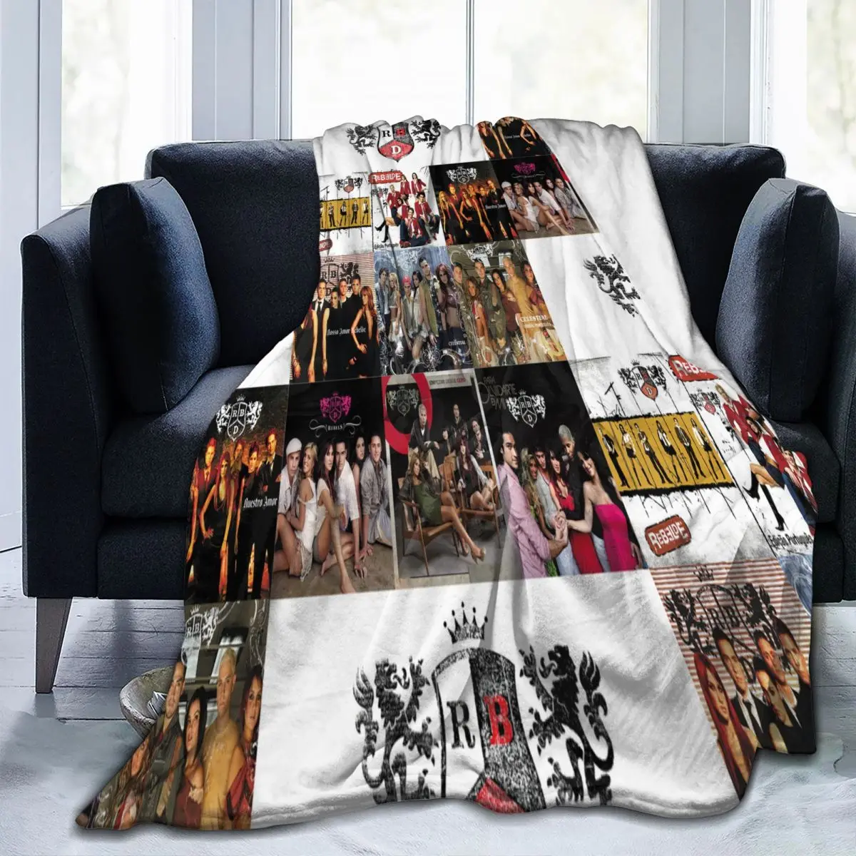 

Rbd студийные альбомы с красным логотипом, одеяло, Современная комфортная спальня, антипиллинговая