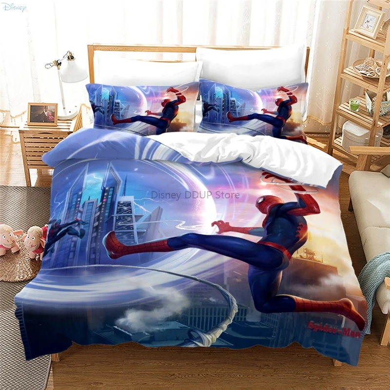 2022 Cute Cartoon Spider Man 3d Bedding Set Duvet Cover Sets with Pillowcase Twin Full Queen King Size for Boys Girls Kids Gifts