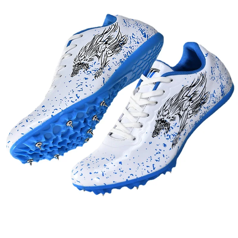 Unisex Track Shoes Men's Professional Track and Field Sneakers Athlete Running Training Shoes Women's Competition  Spike Shoes