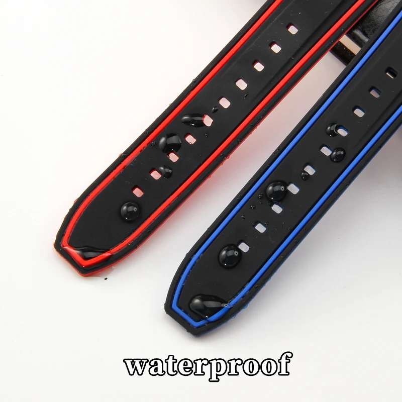 Dual-Tone Quick Release Soft Silicone Watch Strap - Available in Multiple Sizes