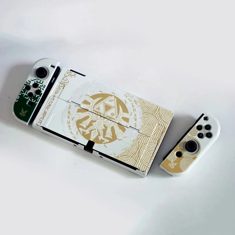 Oled pc Case para Nintendo Switch Shell Duro Capa Pele de Console Caps de Aderência Joycon Novo 2023 - Image 4