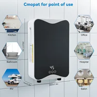 Chauffe-eau électrique instantané sans réservoir 5,5 kW 220 V, chauffe-eau instantané avec affichage numérique pour cuisine salle de bains 6