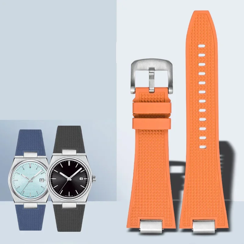 Фото Ремешок силиконовый для Tissot PRX T137.407 T137.410, быстросъемный браслет для мужских часов, 27 мм №2