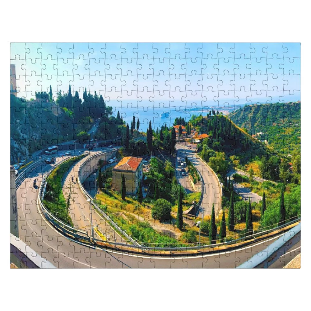 

Taormina City On Sicily Italy Jigsaw Puzzle Custom Puzzle Child Photo Puzzle Puzzle With Personalized Photo