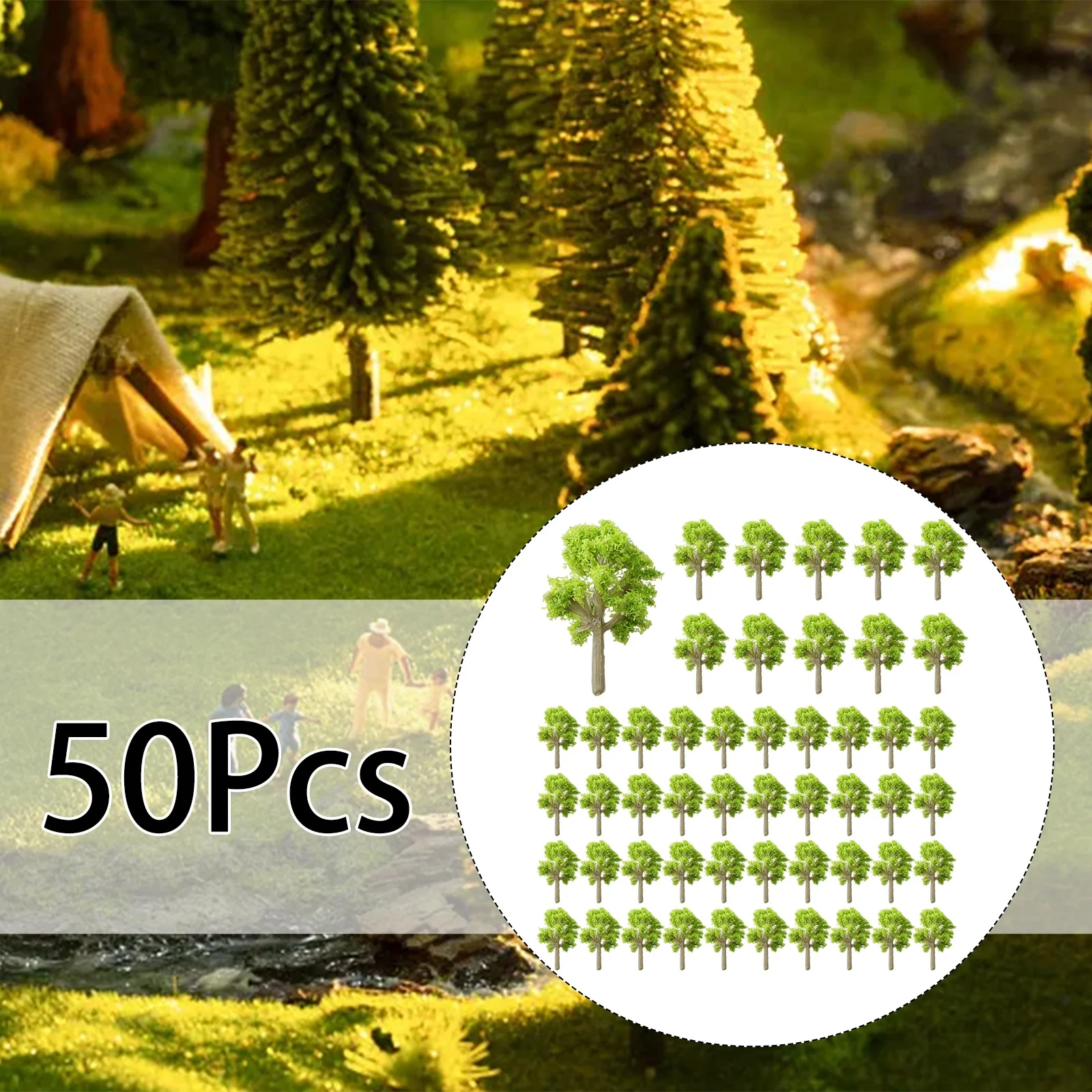 

Tool Model Trees 4cm Accessories Green Height Parts Replacement Scenery Train Trees 50PCS Architectural Garden