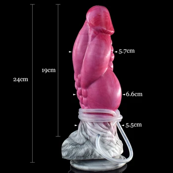 NNSX Huge Knot Squirting Dildo With Suction Cup  Ejaculation Penis Prostate Massage Masturbatory Sexy Toy for Women Gay Sex Shop 2