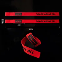 1Pair Gym Lifting Straps Deadlift Fitness Gloves Weight Lifting Anti-slip Hand Grips Wrist Straps Support Powerlifting Training 2