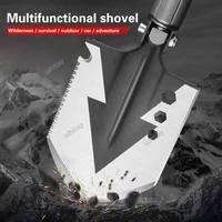 Multifunctional Folding Military Shovel Outdoor Survival Set Garden Tools Camping Fold Multifunction Shovel Outdoor Knife 2