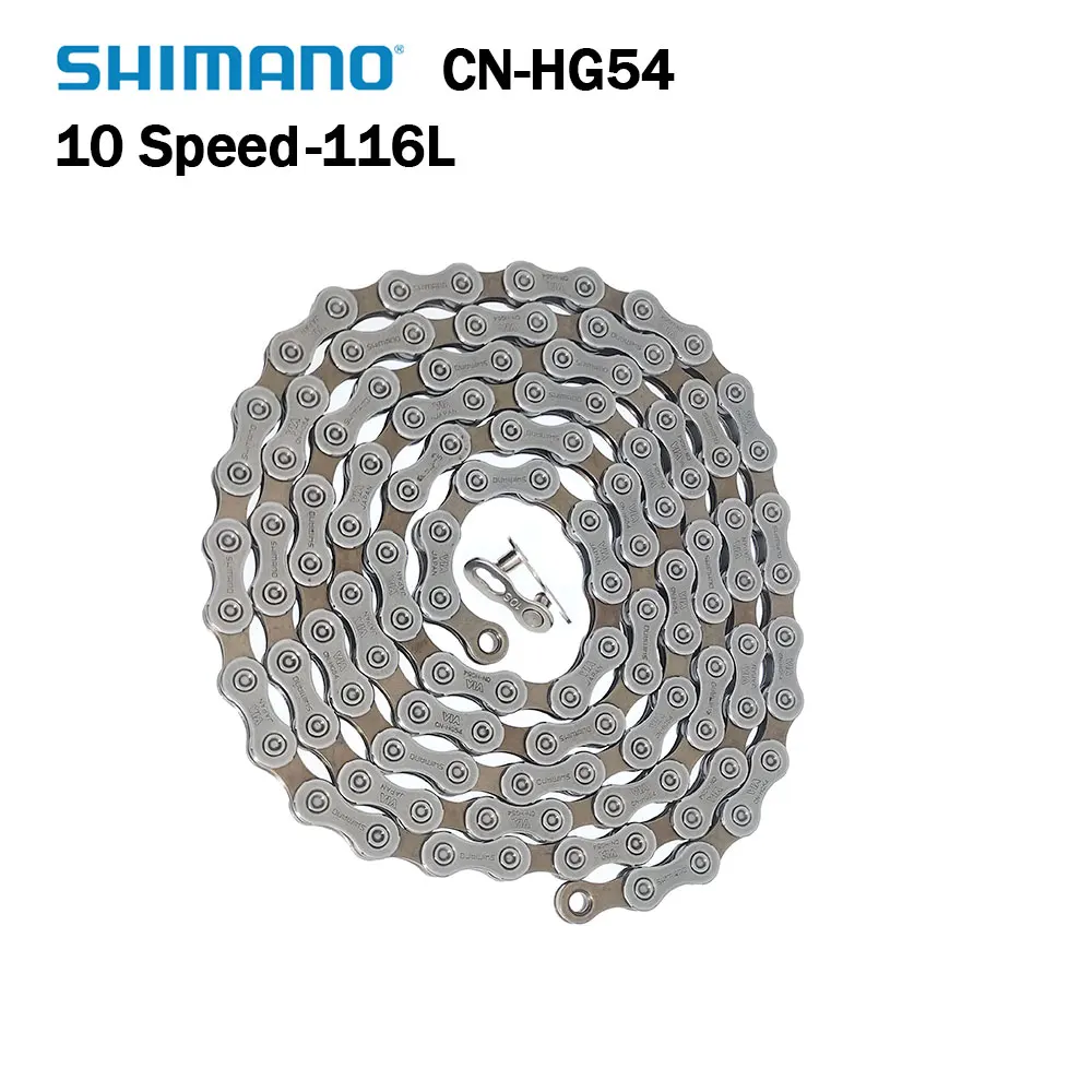 

Shimano Deore HG54 10-скоростная велосипедная цепь MTB горный велосипед 10S цепи HG-54 велосипедная цепь для системы Deore M591 M610 M670 M6000