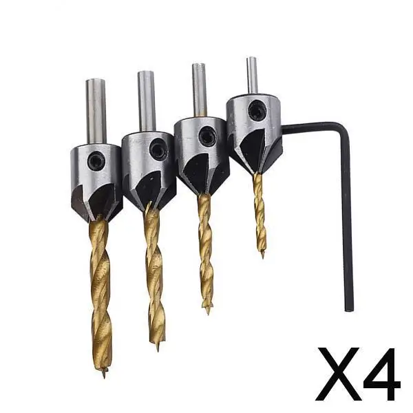 

2-4 шт./упаковка, конусные сверла для зенковки