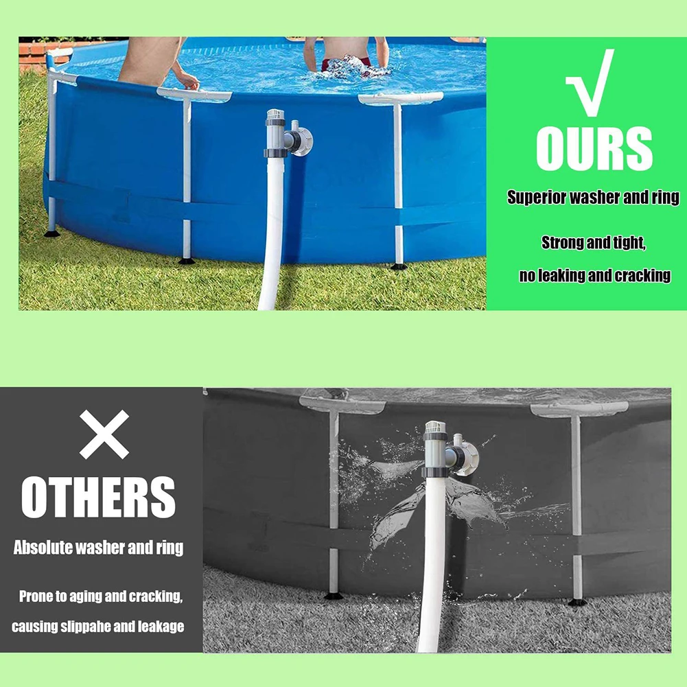 

Rubber Washer Rings Kit Rubber Gasket Washer Ring Step Washers Strainer 6PCS Accessories Flat Gaskets For Intex