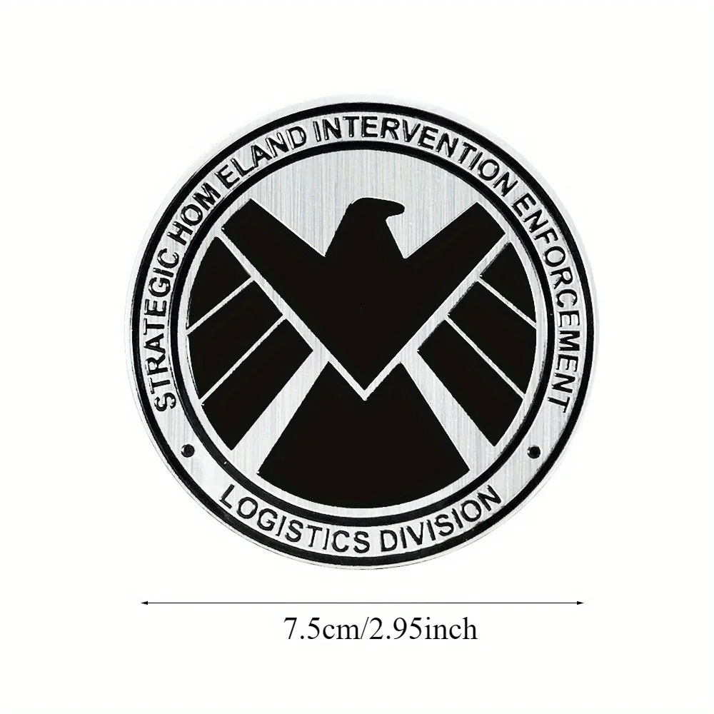 Customized S.H.I.E.L.D. Metal Shield Badge Sticker