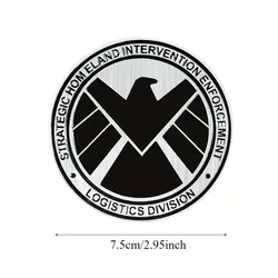 Customized S.H.I.E.L.D. Metal Shield Badge Sticker (Style B)