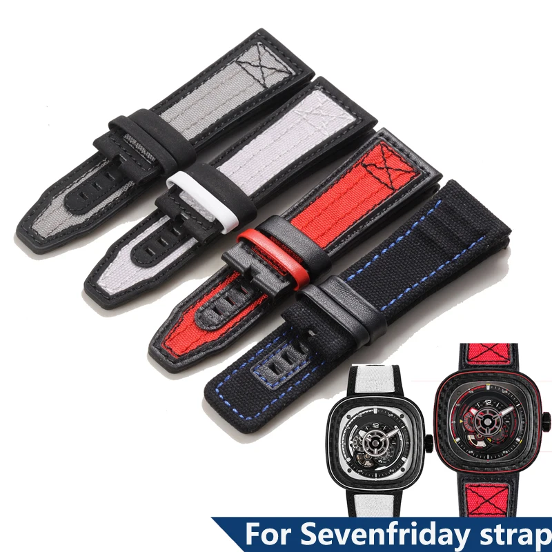 Cinturino Per Orologio In Tela Di Alta Qualità Per Cinturino Per Orologio Sevenfriday Cinturino Per Orologio Da Uomo Da 28Mm