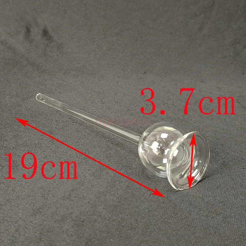 Safety Funnel (Straight) Glass Long Neck Funnel Chemical Experiment Equipment