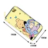 Disney Winnie the Pooh Wallet Cartoon Piglet Eeyore Tigger Womens Blocking Leather Zip Around Wallet Long Purse Credit Card 2