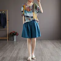 Short Pants Woman Bermuda with Waist Pocket Knee Length Mid Cotton Half Shorts for Women Elastic Linen Trend 2025 Kpop Wholesale - Image 6
