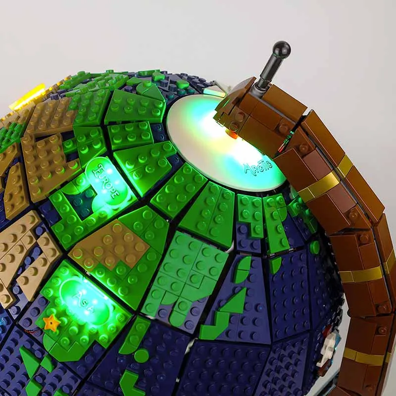 Idées carte du Globe et de la terre, 2585 pièces, assemblage de blocs de  construction Moc, Kit modèle Compatible 21332, briques éducatives, jouets  pour enfants, cadeau - AliExpress