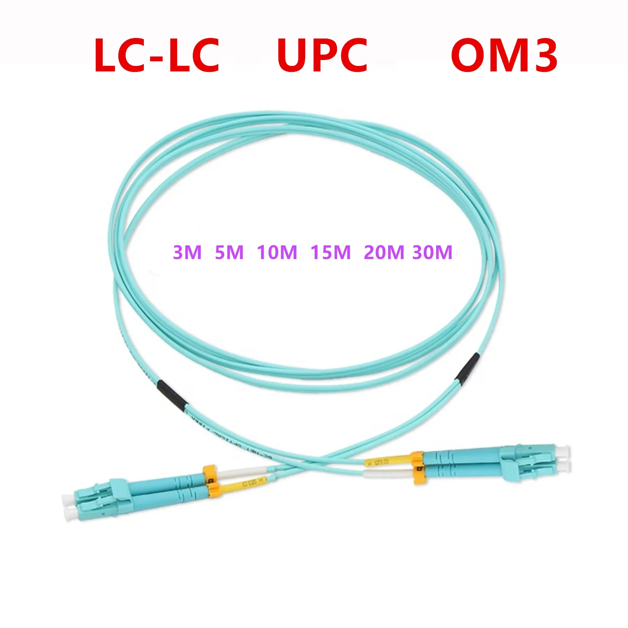 Optical fiber line/LC-LC OM3 UPC Multimode Duplex 2.0mm Fiber Patch Cable LC walkie talkie two way relay delay line duplex repeater interface cable for motorola radio m1225 cm300 gm300 dual relay interface