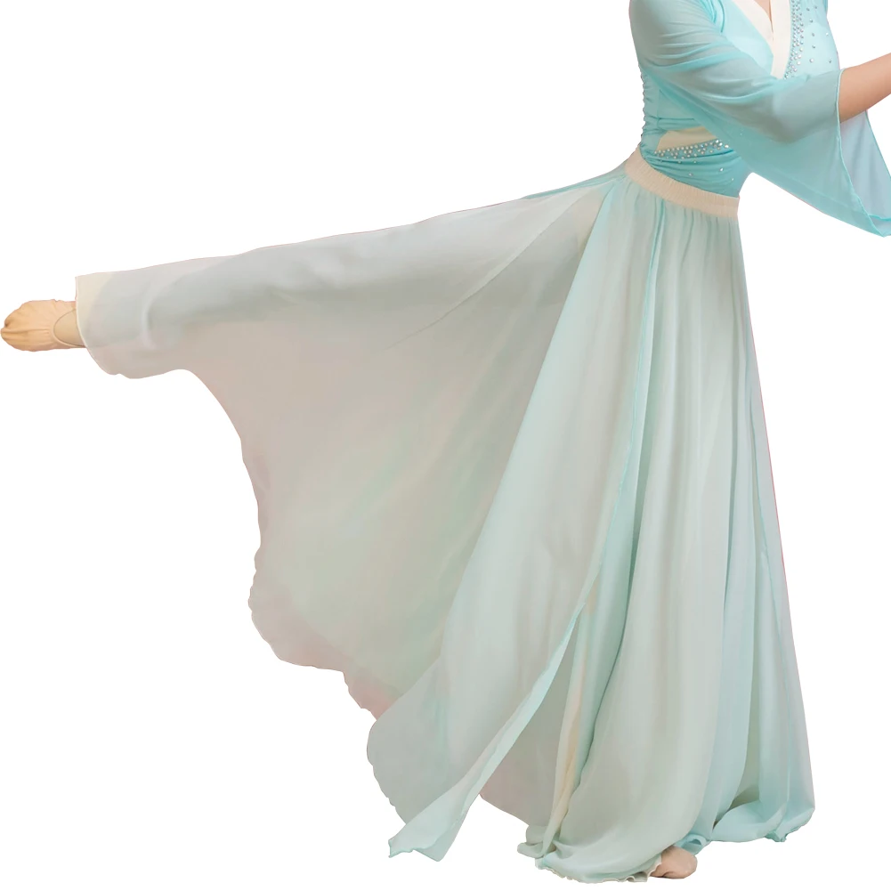 

Женская юбка для танца живота, длинная юбка для танца живота, юбка для классического танца 360 градусов