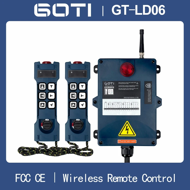 Gt-Ld06 Telecomando Per Gru Wireless Industriale 6 Canali A Doppia Velocità Goti 18-440V Acdc Sostituire F24-6D