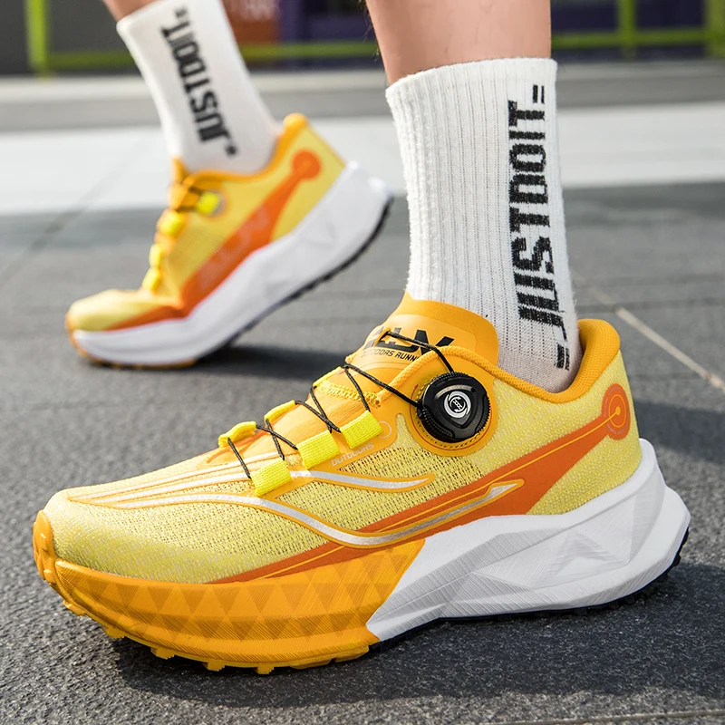 2025 New Soft Soled Outdoor Casual Sports Shoes With Rotating Buckle Carbon Plate And Popcorn Outsole, Men'S Running Shoes 35-44 4