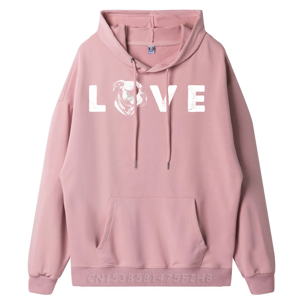 I Love My Pitbull Dog Lover s Cute Dog Owner Paw Print Sports Hoodies Men Woman Hoodies Outdoor