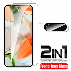 Dual - Function Camera Tempered Glass Case with Screen Protector and Protective Film for Pixel 11 (2in1)