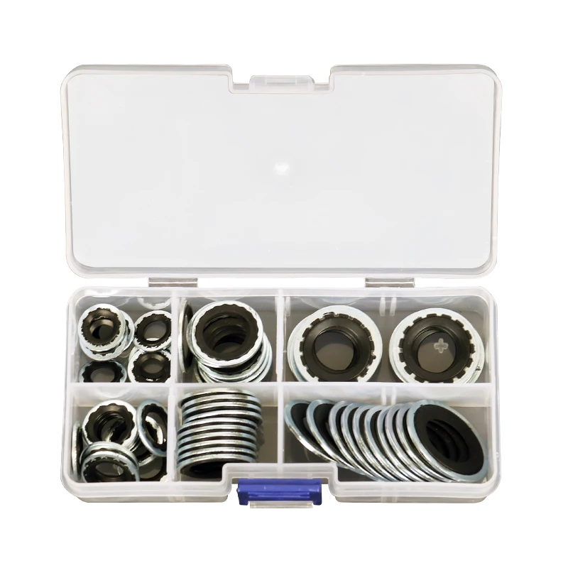 

Automotive Air Conditioning System Sealing Gasket, Compressor Expansion Valve Pipe Head Sealing Ring Repair Parts 60 Pieces/Set