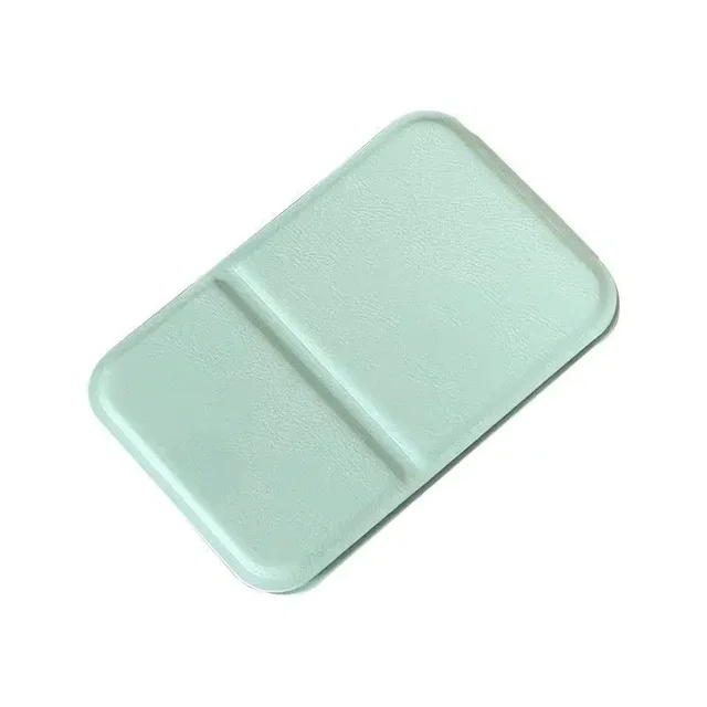 Miroir de maquillage de bureau en cuir PU solide, portable, simple, pliable, de poche, compact, mignon, pour étudiant 6