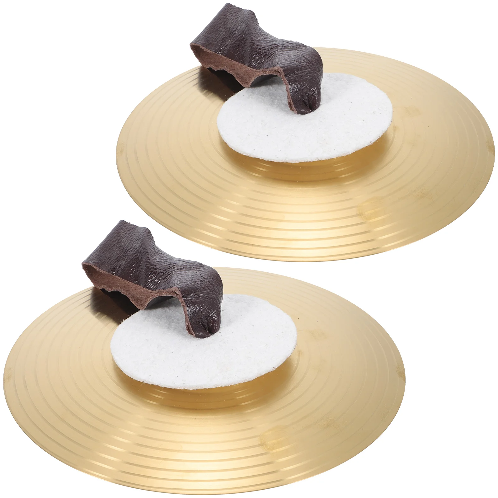 1 Pair Of Small Alloy Hand Cymbals Performance Band Percussion Musical Instrument for Baby Kids Early Musical Developmental Toy tibetan cymbals