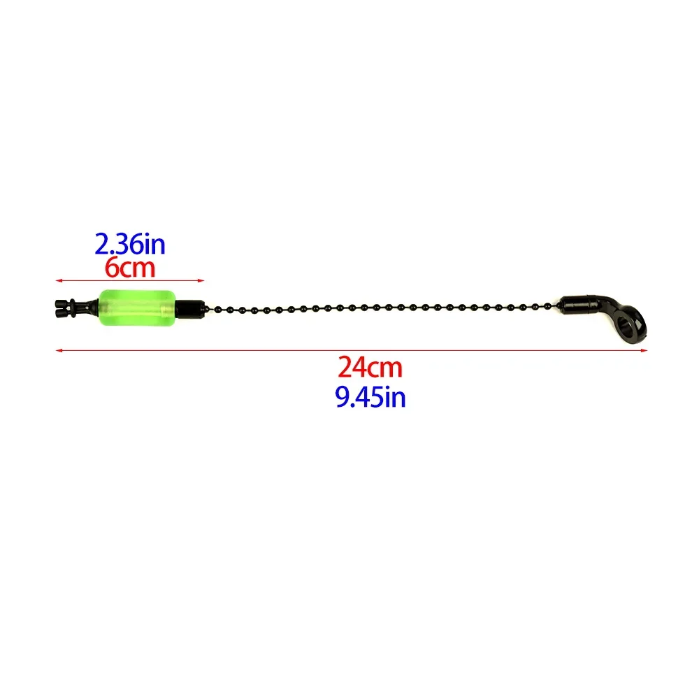 Indicateurs de touche Hirisi 4 pièces - tubes fluorescents amovibles 6 couleurs pour pêche carpe