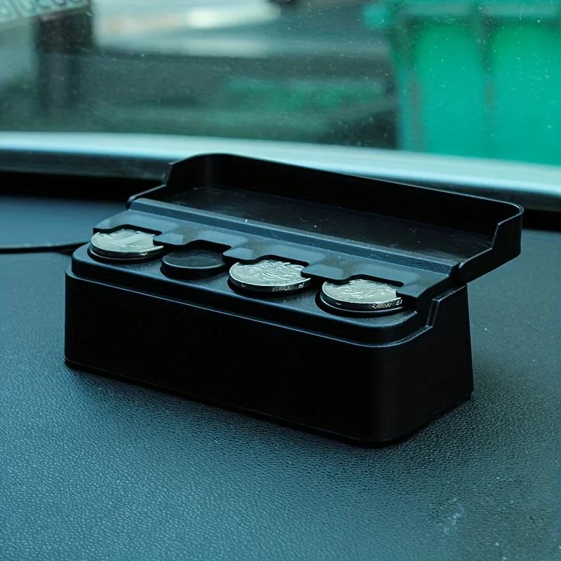 Compact Dual-Purpose Coin and Cash Storage Box