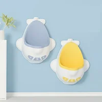 Airplane Pee Training Potty Training Urinal Funny Windmill Aiming Design Detachable Kids Standing Wall-Mounted Toilet for Boys 1