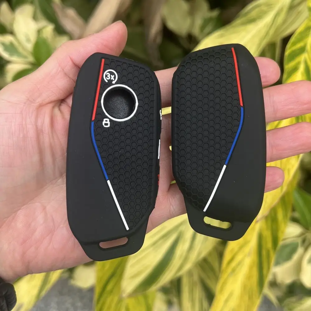 Silicone Car Key Case Cover Protect Shell Fob For BMW I7 X7 G07 LCI IX I20 X1 U11 7 Series G70 G09 XM U06 G81 M3 Key Accessories key case cover,key case,car key shell