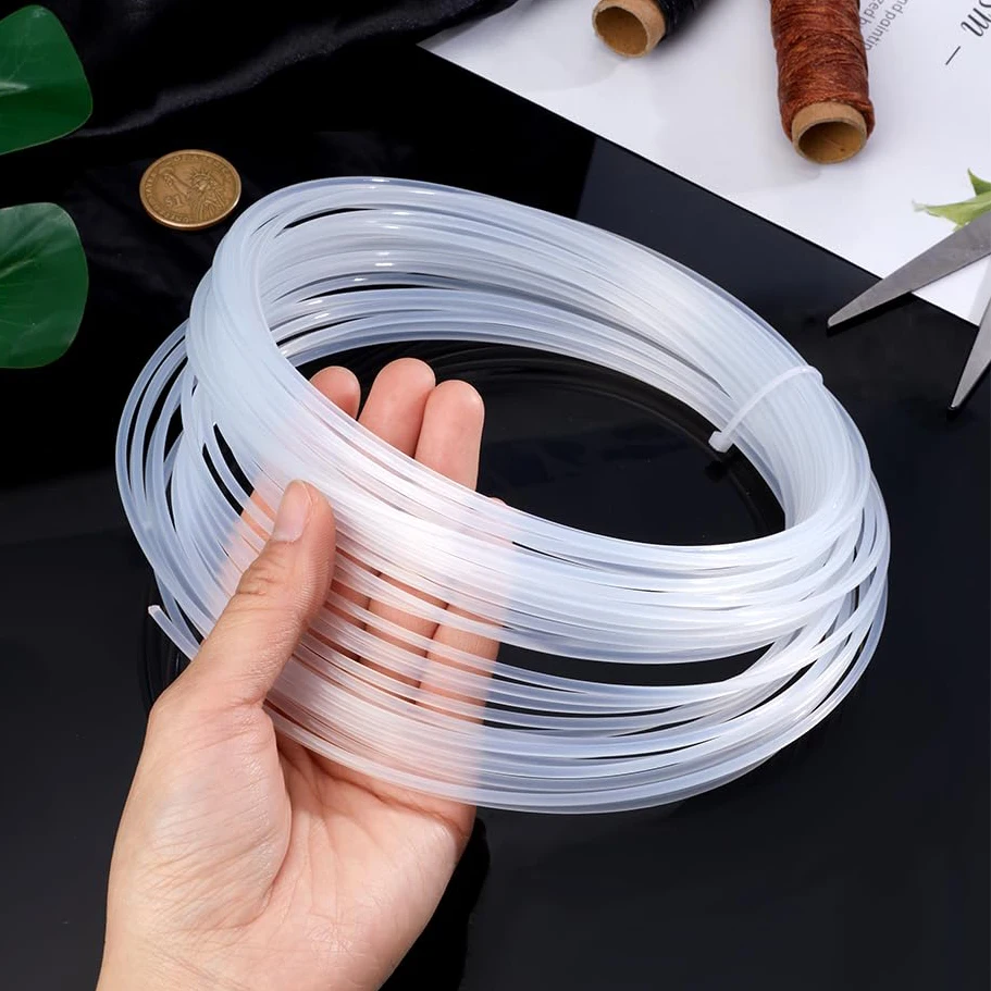 Plastic Boning PP Corset Strips Corset Boning Round Stays Clear for Crafts Wedding Dress Nursing Caps Gowns