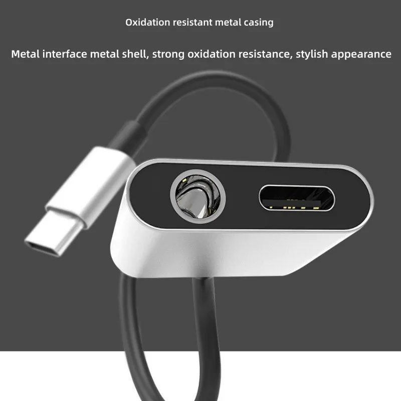 2 in 1 Audio Adapter Type C To 3.5mm Jack Charging Aux OTG Adapter For Samsung Xiaomi 12 Huawei Wired Earphone Converter